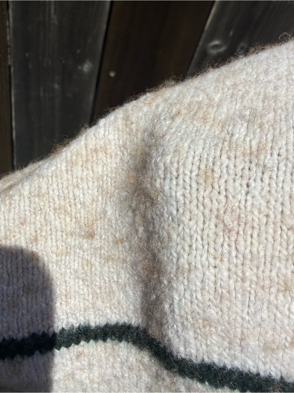 Madewell Wedged V-Neck Striped Sweater - Picture 5 of 8